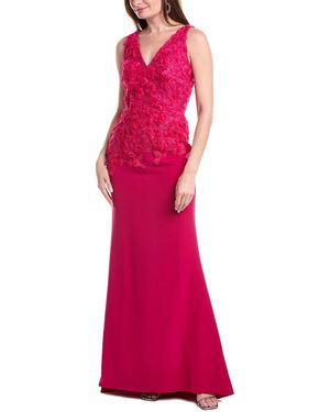 Rene Ruiz Applique Gown - Red