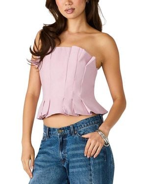 Steve Madden Luciella Woven Top - Purple