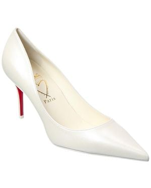 Christian Louboutin Miss Z 80 Leather Pump - White