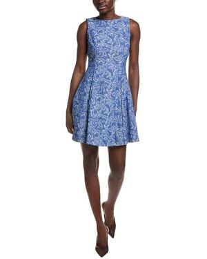 10 Crosby Derek Lam Cayman Jacquard Dress - Blue