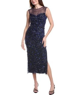 Adrianna Papell Sleeveless Midi Dress - Blue