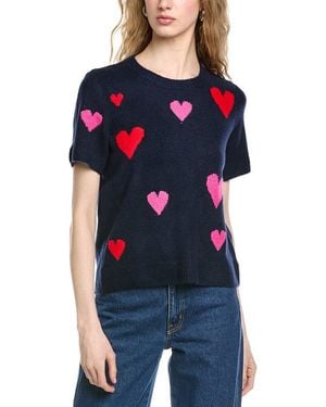 Cece All Over Heart Jumper - Blue