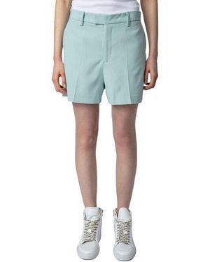 Zadig & Voltaire Please Crepe Short - Blue