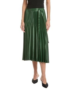 3.1 Phillip Lim Chintz Pleated Skirt - Green