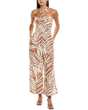 Vintage Havana Halter Jumpsuit - Metallic