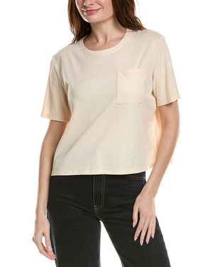 Lafayette 148 New York Linen-Blend T-Shirt - Natural