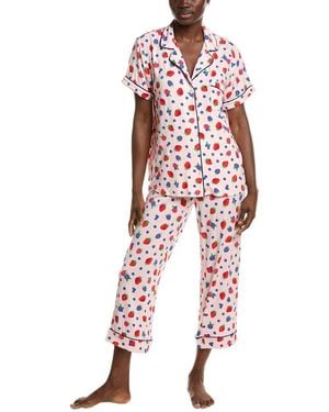 Kate Spade 2Pc Pyjama Pant & Top Set - Red