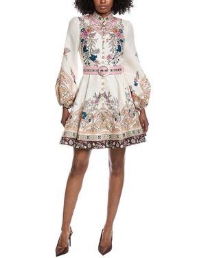Beulah London Printed Mini Dress - Natural