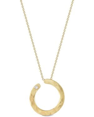 Reiss 14K 0.02 Ct. Tw. Diamond Necklace - Metallic