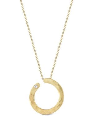 Reiss 14K 0.02 Ct. Tw. Diamond Necklace - Metallic