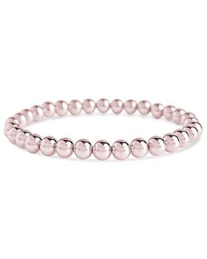 Sterling Forever Beaded Stretch Bracelet - White