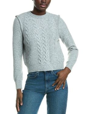 Design History Cable Knit Wool-Blend Jumper - Blue