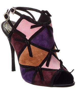 Roger Vivier Suede Sandal - Purple