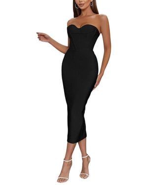 BELLA DESERT Midi Dress - Black