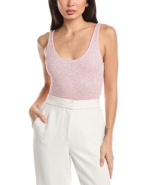 Toccin Sheila Scoop Neck Thong Bodysuit - Multicolour