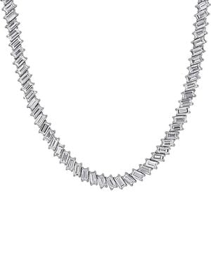 Created Forever 18K 18.30 Ct. Tw. Lab-Grown Diamond Tennis Toggle Necklace - Metallic