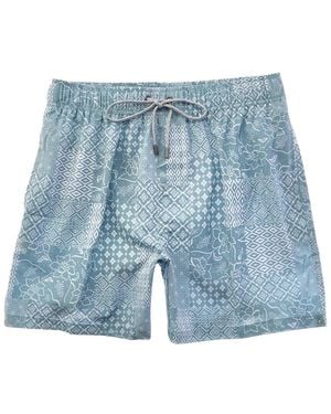Vintage Summer Swim Short - Blue
