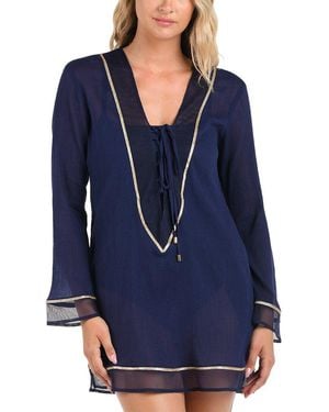 La Blanca Tunic Coverup - Blue