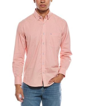 Tailorbyrd Signature Micro Gingham Shirt - Pink