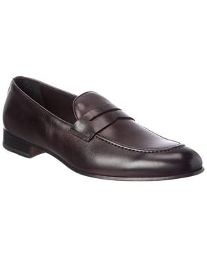 Isaia Leather Loafer - Brown