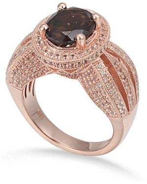 Suzy Levian Rosed 4.00 Ct. Tw. Gemstone Statement Ring - Pink