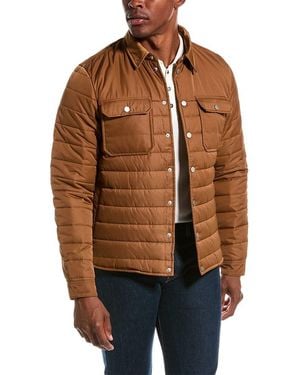 Robert Graham Quilted Shirt Jacket - Brown
