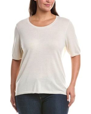 Marina Rinaldi Plus Bagagli Wool-Blend Jumper - White