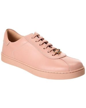 Gianvito Rossi Ribbon Leather Sneaker - Pink