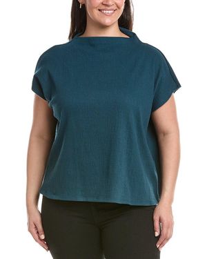 Eileen Fisher Plus Knit Top - Blue