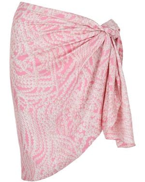 Givenchy Pearl Print Silk Sarong - Pink