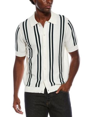 Slate & Stone Stripe Knit Shirt - Black