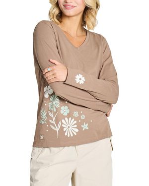 Life Is Good. Crusher V-Neck T-Shirt - Natural