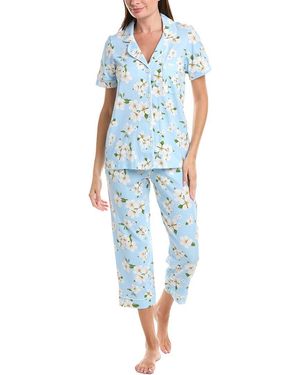Bedhead 2Pc Crop Pyjama Set - Blue