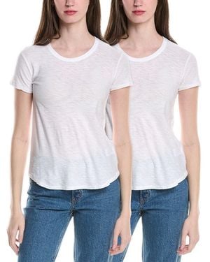 James Perse 2Pk Crew Shirt - White