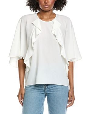 FRAME Ruffle Blouse - White