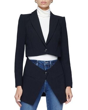 L'Agence Cora Detachable Bottom Blazer - Blue