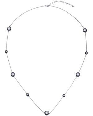 Genevive Jewelry Silver Cz 40in Necklace - Natural