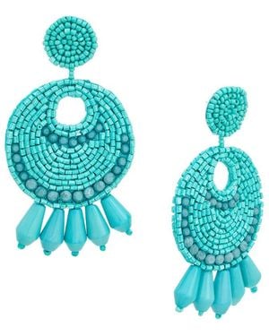 Kenneth Jay Lane Dangle Earrings - Blue