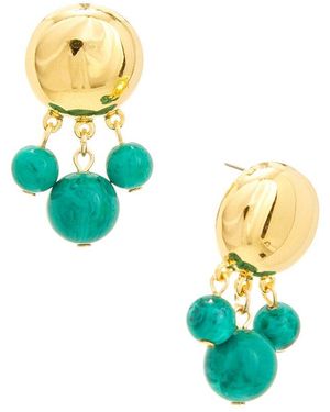 Ben-Amun 24K Plated Earrings - Blue