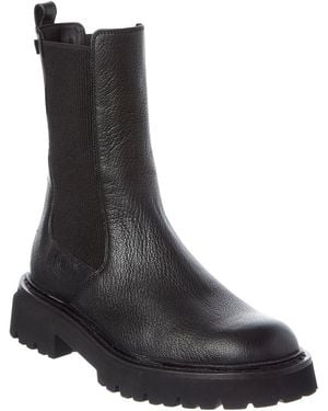 Ferragamo Oderico Leather Boot - Black