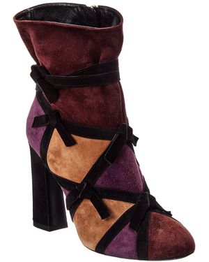 Roger Vivier Suede Boot - Purple
