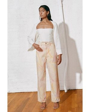 Mara Hoffman Georgina Straight Jean - White
