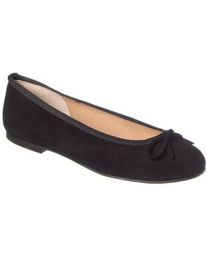 French Sole Emerald Suede Flat - Blue