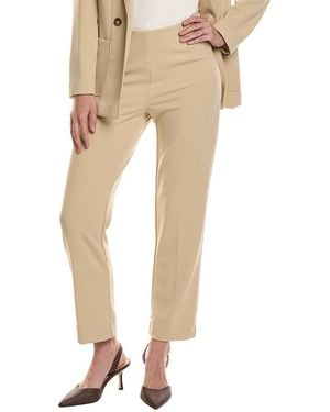 Anne Klein Petite Pull On Hollywood Waist Straight Ankle Pant - Natural