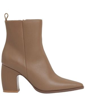 Reiss Amy Leather Bootie - Brown