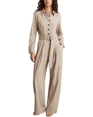 Reiss Abigail Wool-Blend Tailored Jumpsuit - Natural