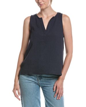 Splendid Gauze Tank Top - Blue
