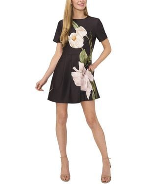 Ted Baker Front Pleats Mini Dress - Black