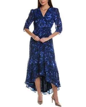 Hutch Pamona Maxi Wrap Dress - Blue