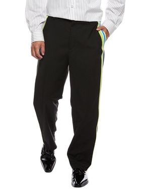 Valentino Wool & Mohair-Blend Pant - Black